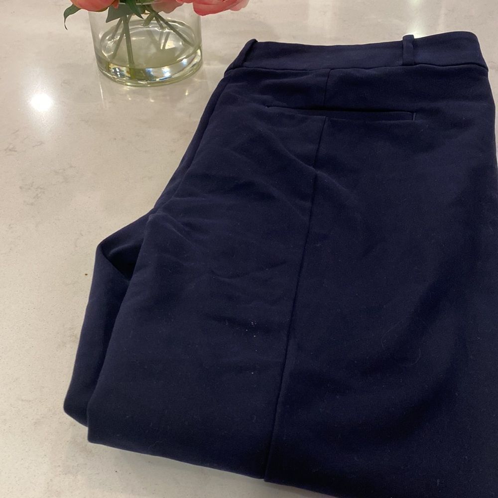 LOFT Navy Trouser Work Pant Size 14